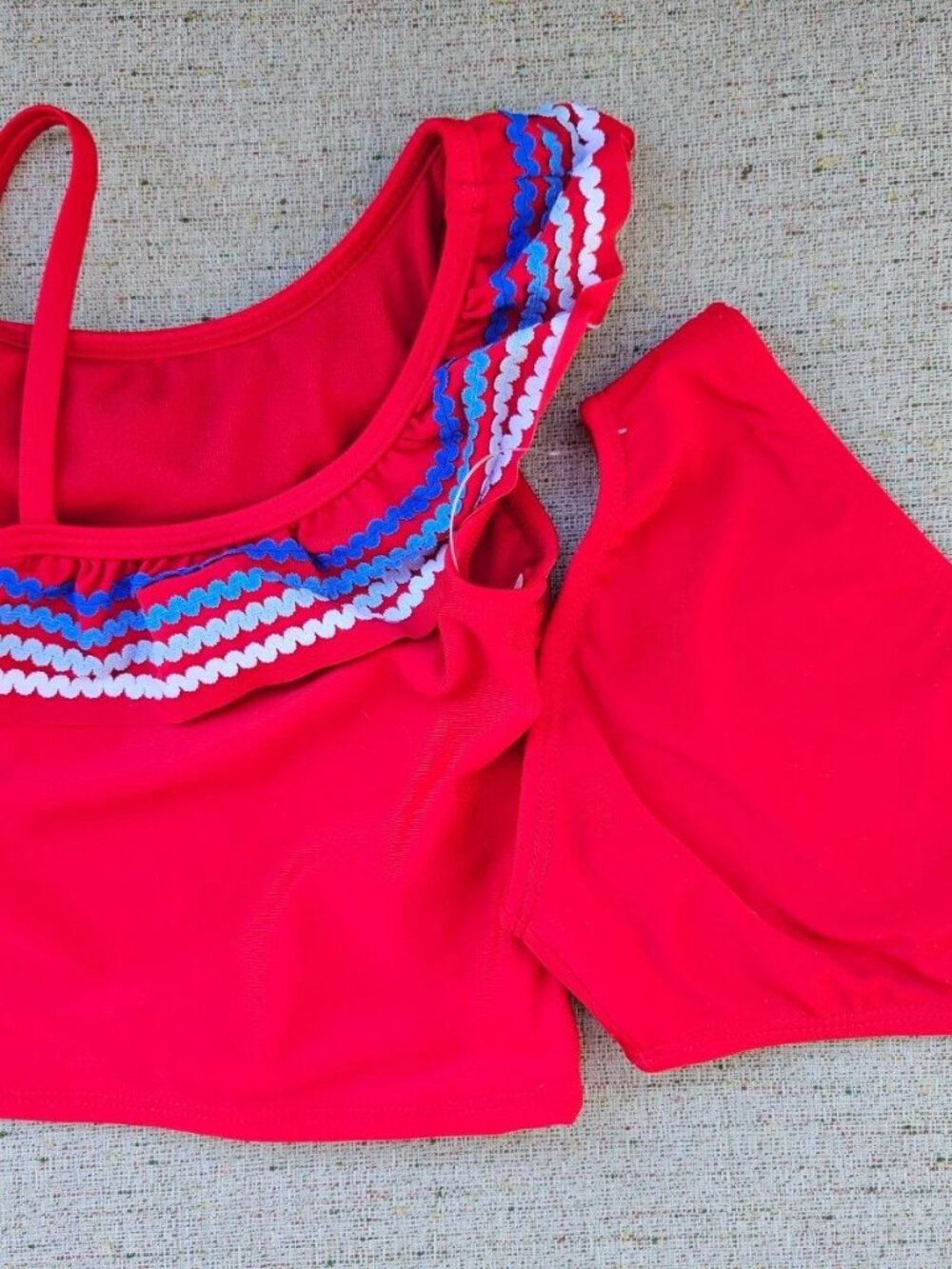 Wonder Nation Toddler Girls Swimsuit Ruffle Tankini Swim Set 2-Piece Size 4T NWT - Picture 4 of 12